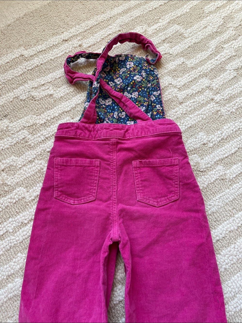 Mini Boden Pink Corduroy Overalls - Picture 4 of 5